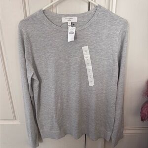 Banana Republic Light Gray Crewneck Sweater